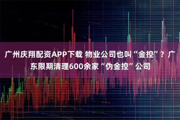 广州庆翔配资APP下载 物业公司也叫“金控”？广东限期清理600余家“伪金控”公司